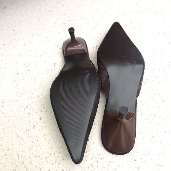 ellemenno Shoes Ellemenno Embroidered Satin Mules Poshmark